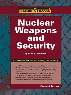 cover image of Nuclear Weapons and Security